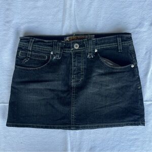 True People Jean Mini Skirt